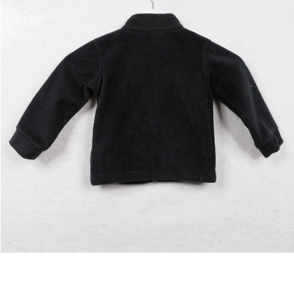 COLUMBIA Fleece Jacket Full Zip Black Unisex Toddler Kids Sz 3T‎